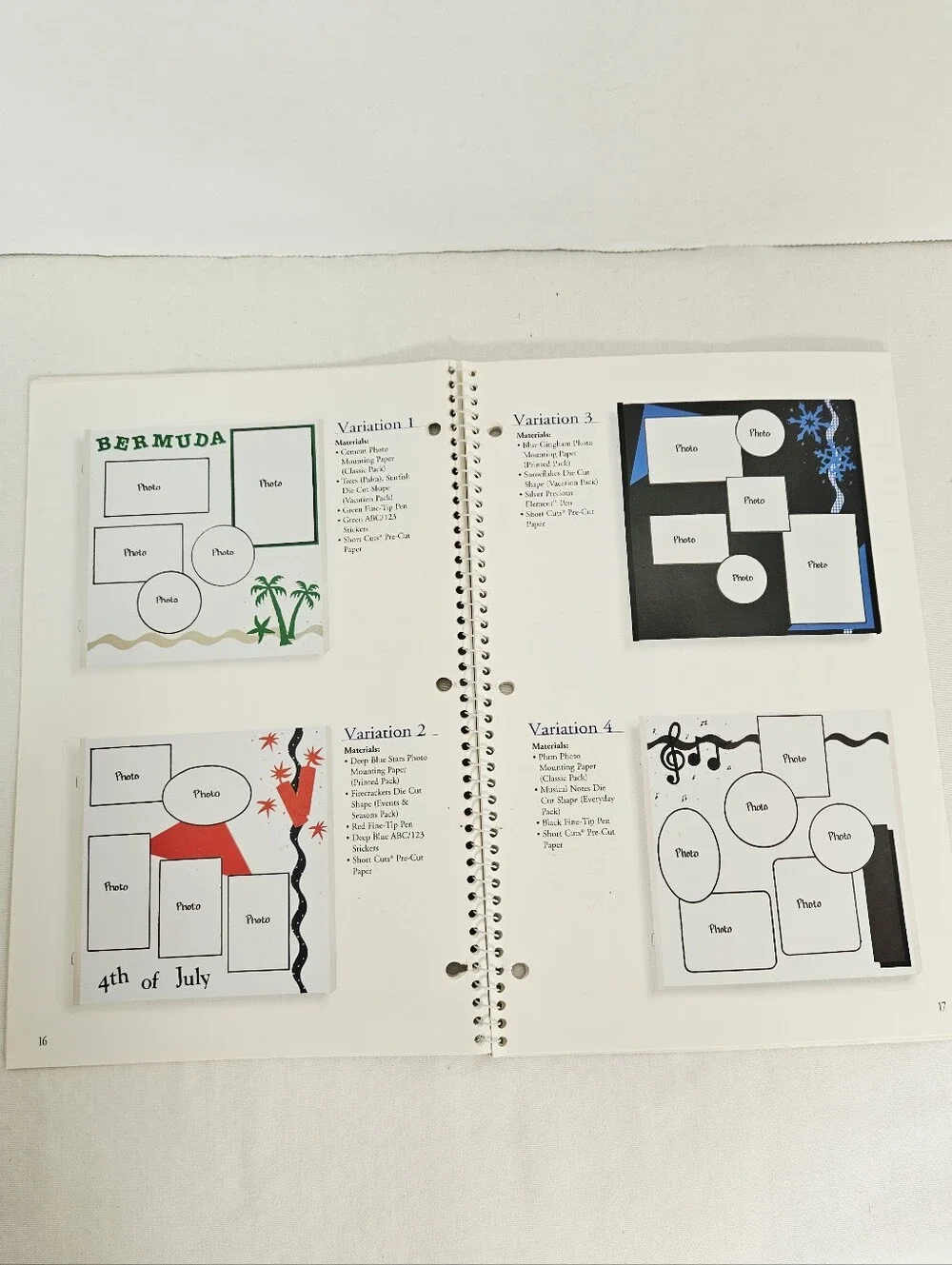 Creative Memories Fast Formulas Page Layout Book 2000 Scrapbooking Guide
